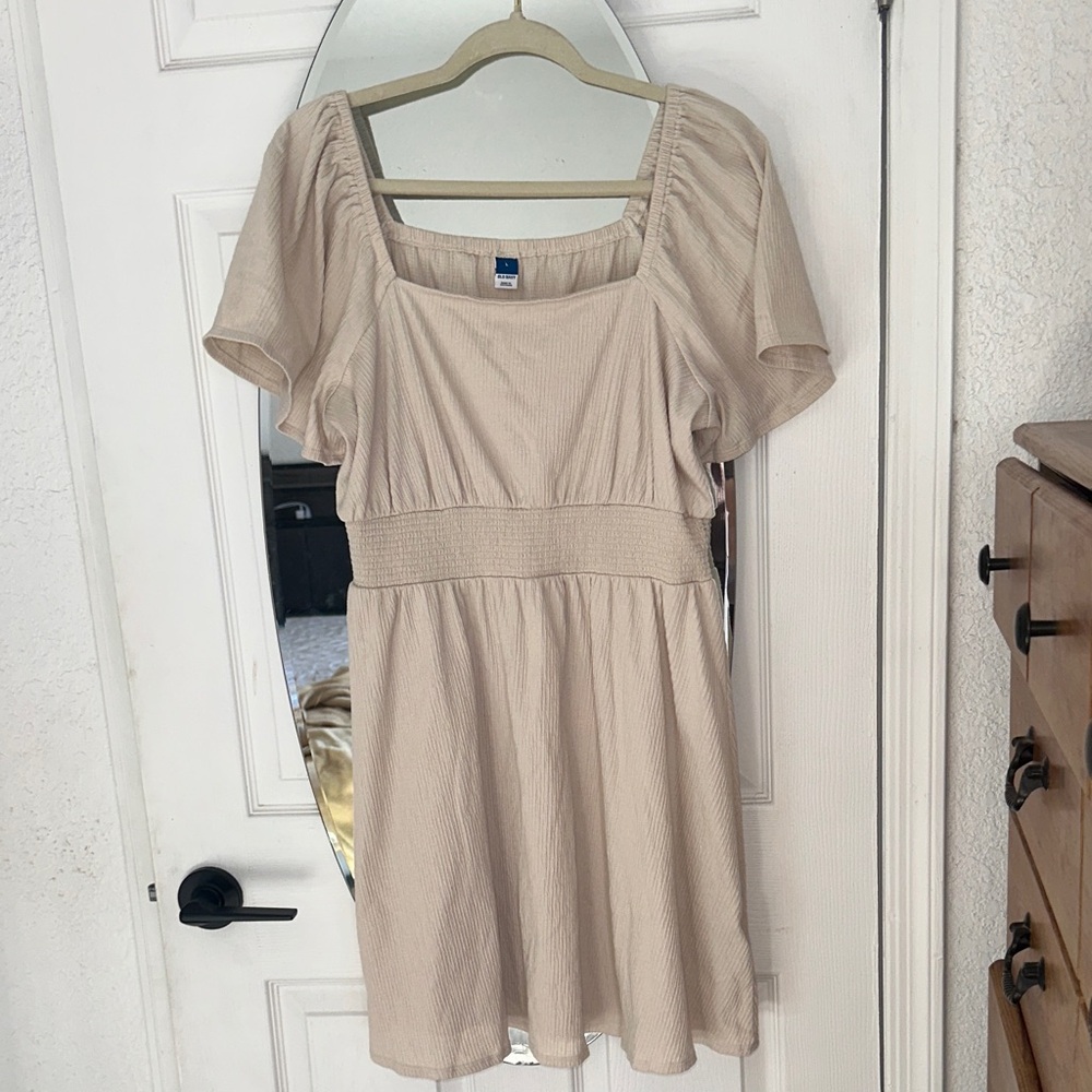 Old Navy Cream Mini Dress